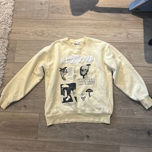 Aritzia TNA Terry Fleece Boyfriend Crew Sweatshirt